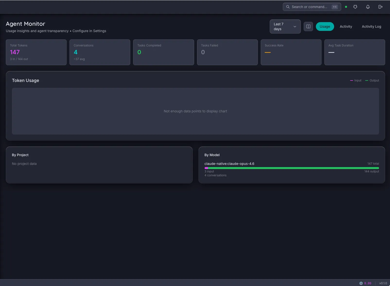 Monitor — Snippbot UI