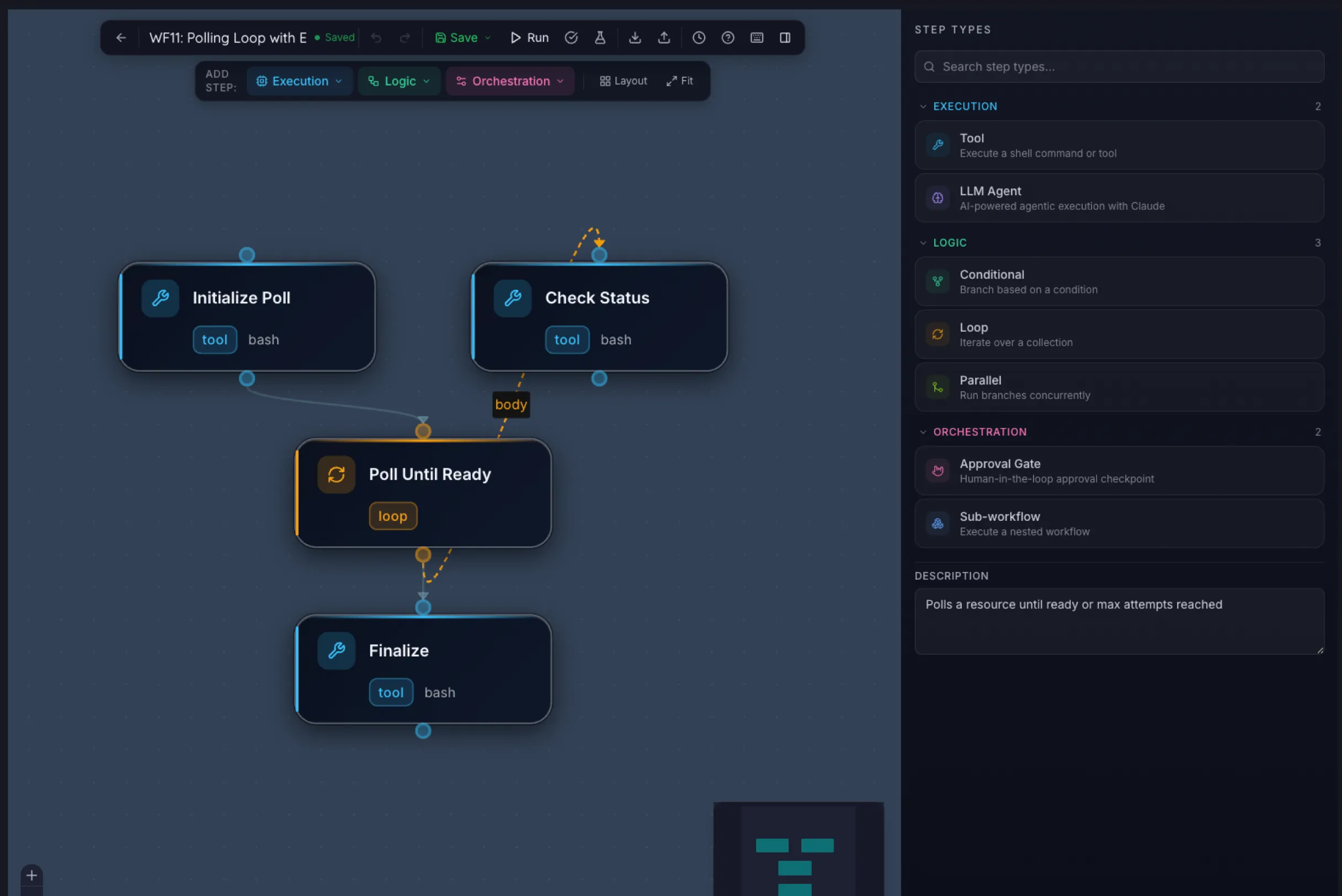 Workflow Builder — Snippbot UI